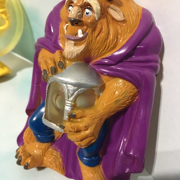 DISNEY BEAUTY AND THE BEAST VTG Night Light Covers - Picture 6 of 12